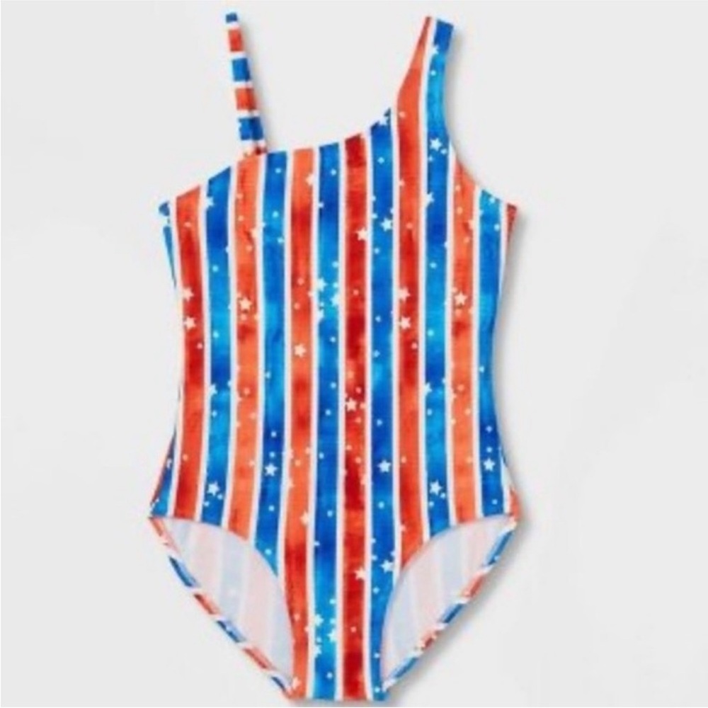 Striped swimsuit